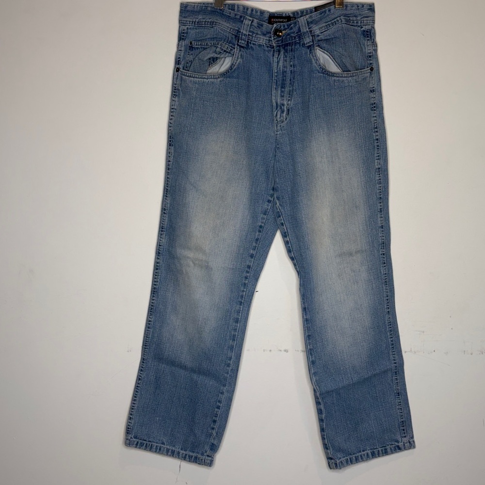South Pole Relaxed Fit Light Blue Jeans: Size 34
